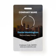 Nombre del empleado personalizado, foto, código de