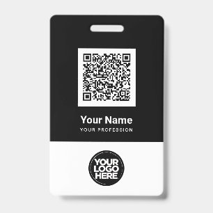 Tarjeta De Identificación Nombre del logotipo del código de barras de código