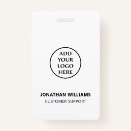 Tarjeta De Identificación Nombre del personal del logotipo profesional moder