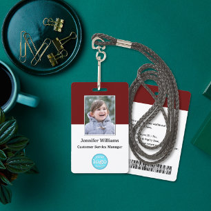 Tarjeta De Identificación Nombre del personal del personalizado Nombre del p