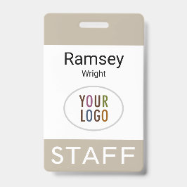 Tarjeta De Identificación Nombre del personal profesional Insignia Clip Reel