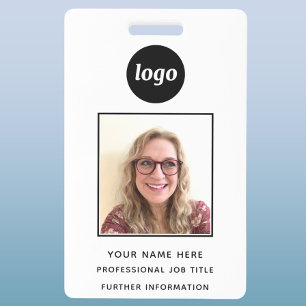 Tarjeta De Identificación Nombre Profesional Limpio en la Identificación Fot