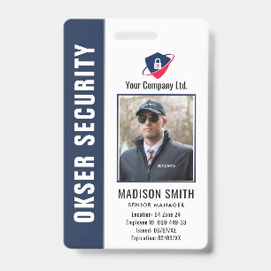 Tarjeta De Identificación Nombre y foto personalizados Insignia de identi