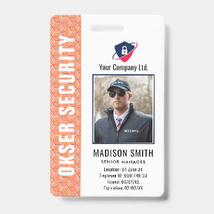 Tarjeta De Identificación Nombre y foto personalizados Insignia de tarjet