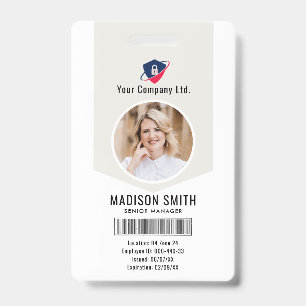 Tarjeta De Identificación Nombre y Foto Personalizados Insignia de Tarjet