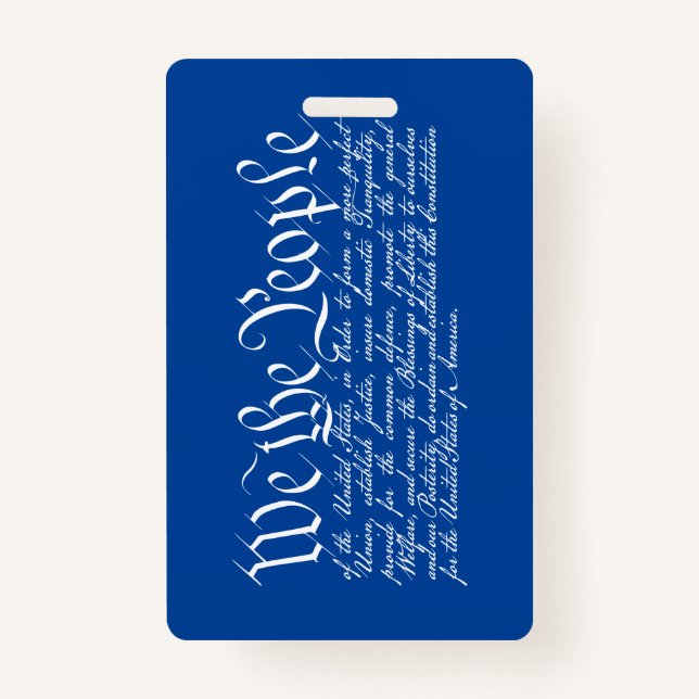 Tarjeta De Identificación Nosotros, el pueblo (Anverso)