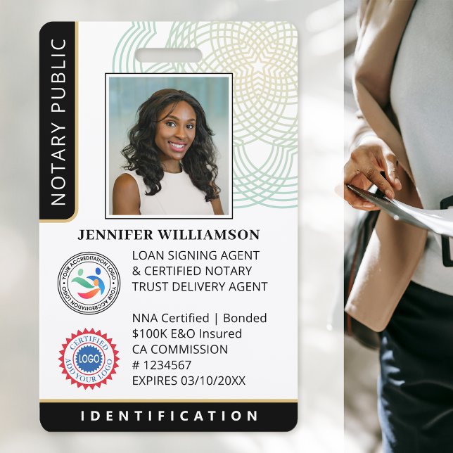 Tarjeta De Identificación Nota profesional Foto pública QR Código ID Negro (Subido por el creador)