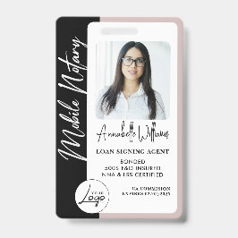 Tarjeta De Identificación Notario móvil de fotografía moderna