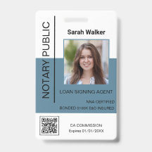 Notario público foto trabajador de oficina azul po