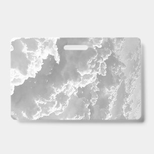 Tarjeta De Identificación Nubes Blancas, Gráficos del Tiempo, Clipart Nublad