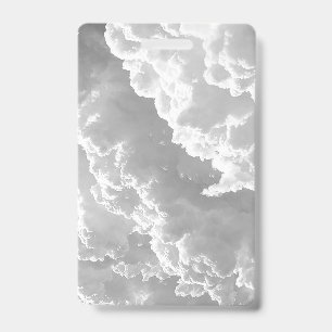 Tarjeta De Identificación Nubes Blancas, Gráficos del Tiempo, Clipart Nublad