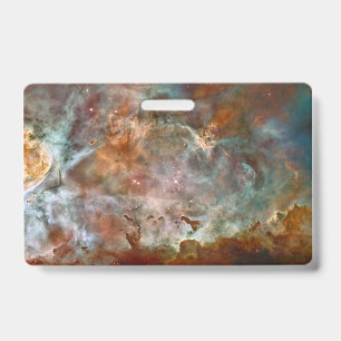 Tarjeta De Identificación Nubes oscuras de la nebulosa Carina Hubble Espacio