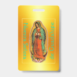 Tarjeta De Identificación Nuestra Señora de Guadalupe