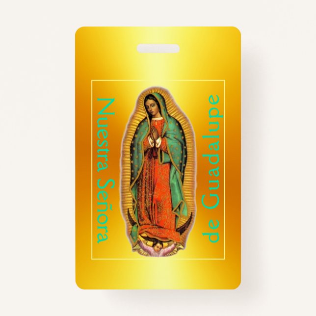 Tarjeta De Identificación Nuestra Señora de Guadalupe (Anverso)