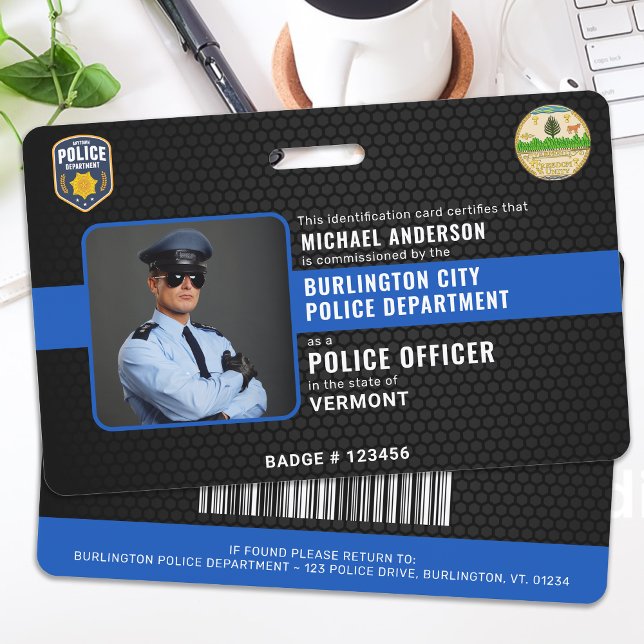 Tarjeta De Identificación Oficial de Policía Personalizado ID Aplicación de  (Subido por el creador)