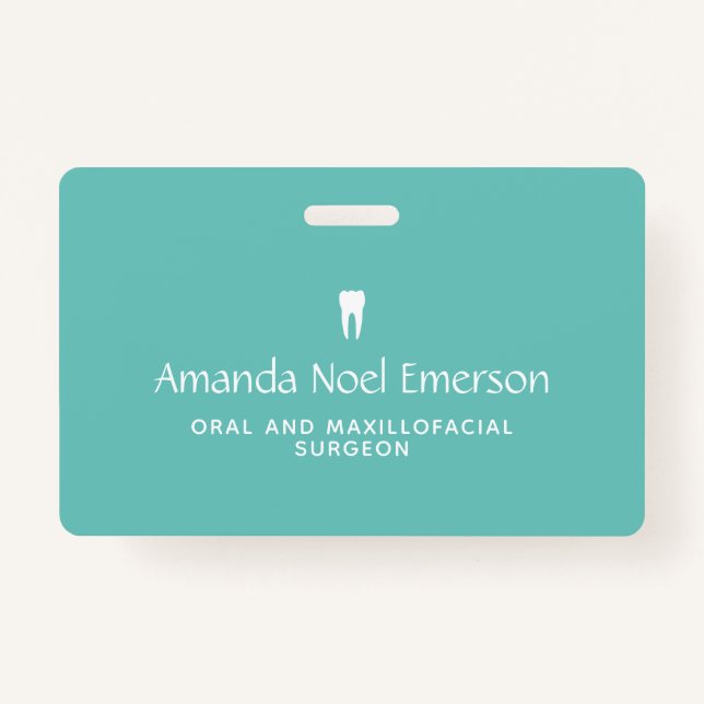 Tarjeta De Identificación Oficina dental (Anverso)