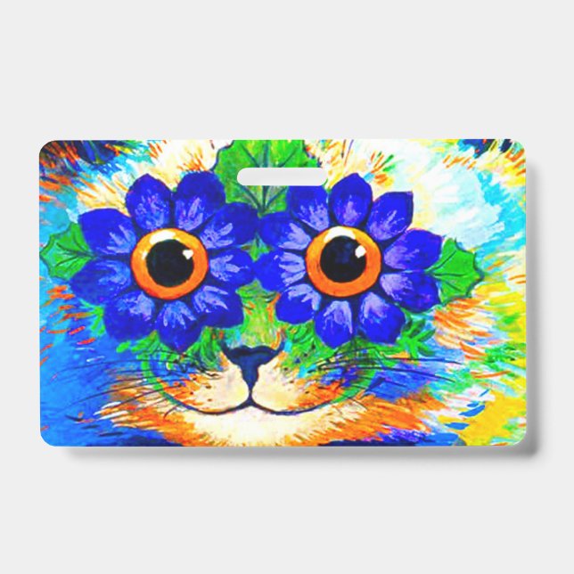 Tarjeta De Identificación Ojos de Flor de Gato (Parte frontal)