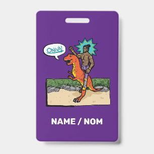 Tarjeta De Identificación ¡ONIVA! Dino Luchador