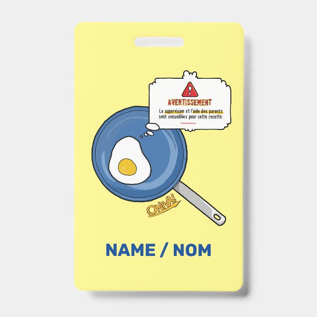 Tarjeta De Identificación ¡ONIVA! Oeuf (Anverso)