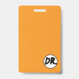 Tarjeta De Identificación Orange DR. Logo Phone case
