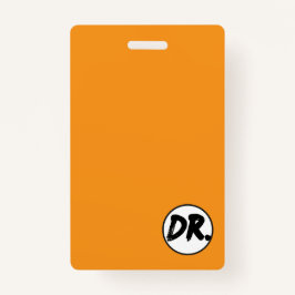 Tarjeta De Identificación Orange DR. Logo Phone case