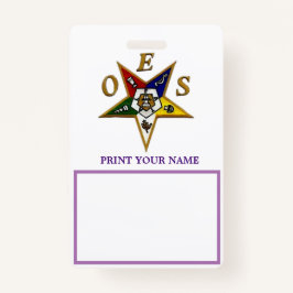 TARJETA DE IDENTIFICACIÓN ORDEN DE LA ESTRELLA ORIENTAL