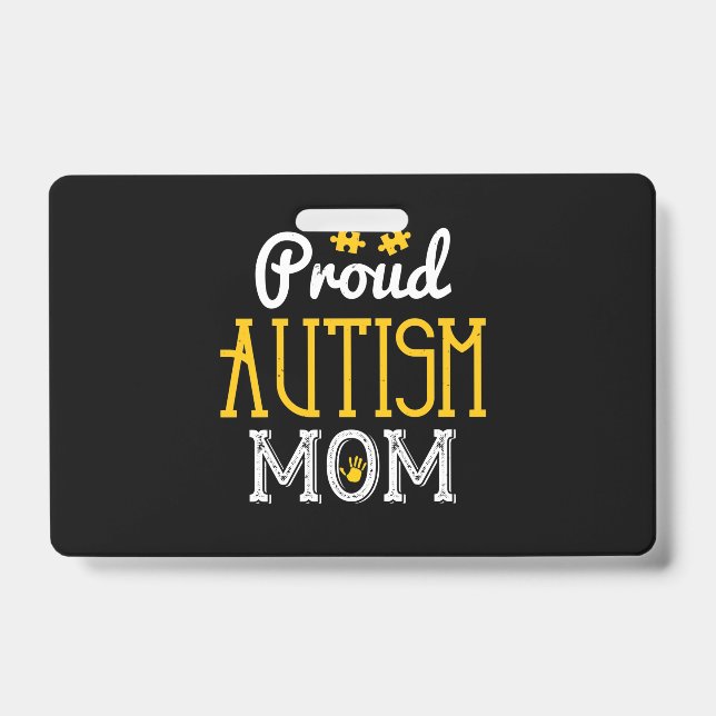 Tarjeta De Identificación Orgulloso Autismo Mom-01.Png (Parte frontal)