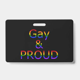 Tarjeta De Identificación Orgulloso de ser gay