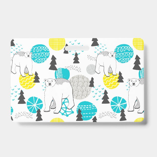Tarjeta De Identificación Oso polar (Parte frontal)