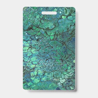 Tarjeta De Identificación Osos Negros Azul y Verde