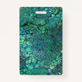 Tarjeta De Identificación Osos negros azules y verdes