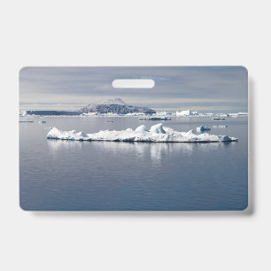 Tarjeta De Identificación Paisaje antártico