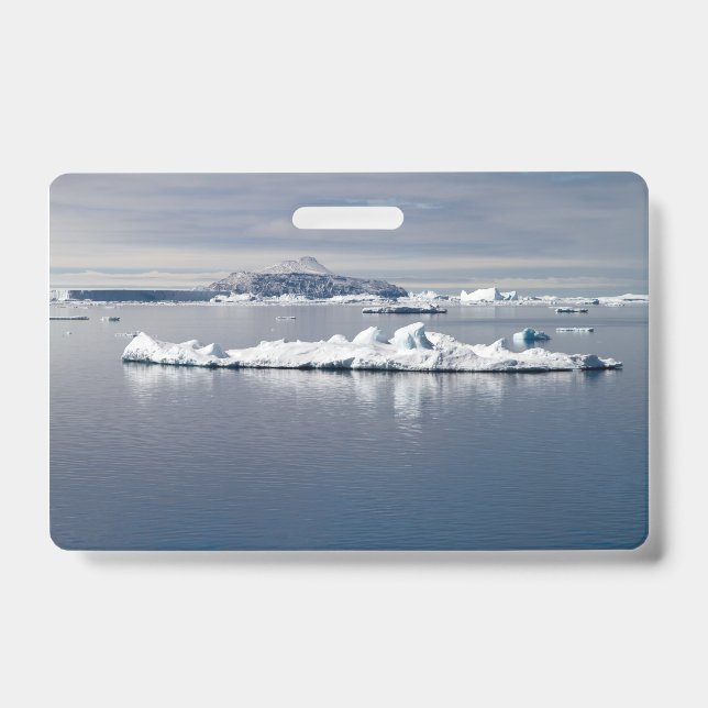 Tarjeta De Identificación Paisaje antártico (Parte frontal)
