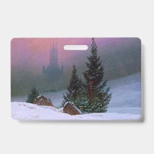 Tarjeta De Identificación Paisaje invernal Caspar David Friedrich