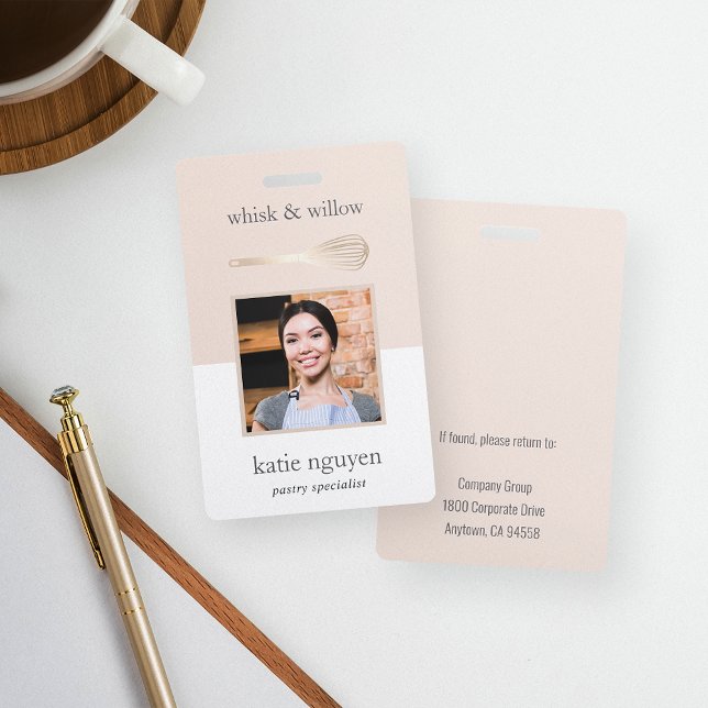 Tarjeta De Identificación Panadería Gold Whisk / Id. de foto de empleado de  (Subido por el creador)