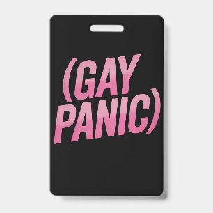 Tarjeta De Identificación Pánico Gay Protesta Orgullo LGBTQ
