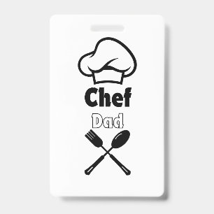 Tarjeta De Identificación Papá Chef