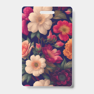 Tarjeta De Identificación Papel de pared con motivos florales