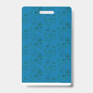 Tarjeta De Identificación Papel de regalo azul con un patrón geométrico