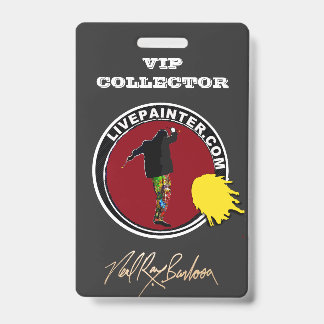 TARJETA DE IDENTIFICACIÓN PARA COLECCIONISTAS VIP DE ARTE DE LIVEPAINTER NEA