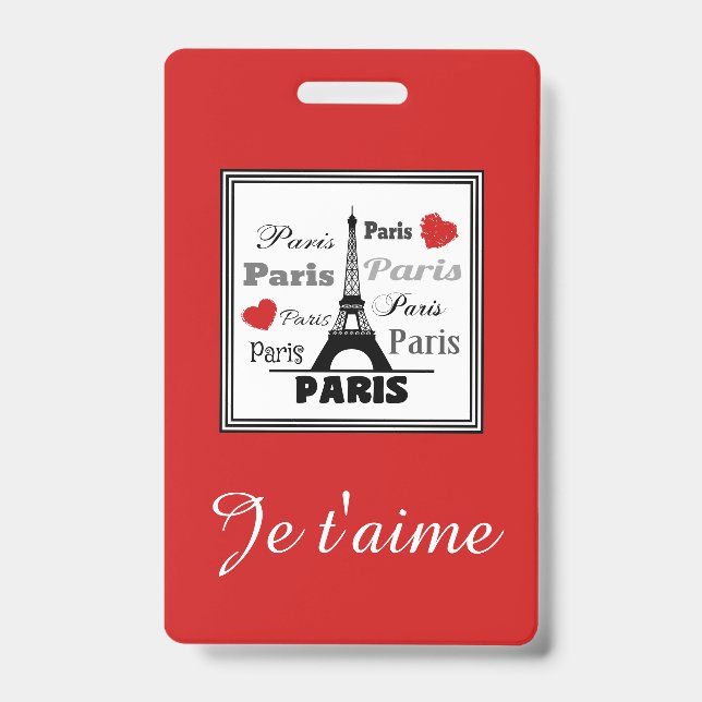 Tarjeta De Identificación París (Parte frontal)