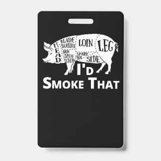 Tarjeta De Identificación Parrilla | Parrilla Asar Cerdo Id Humo Regalo Homb