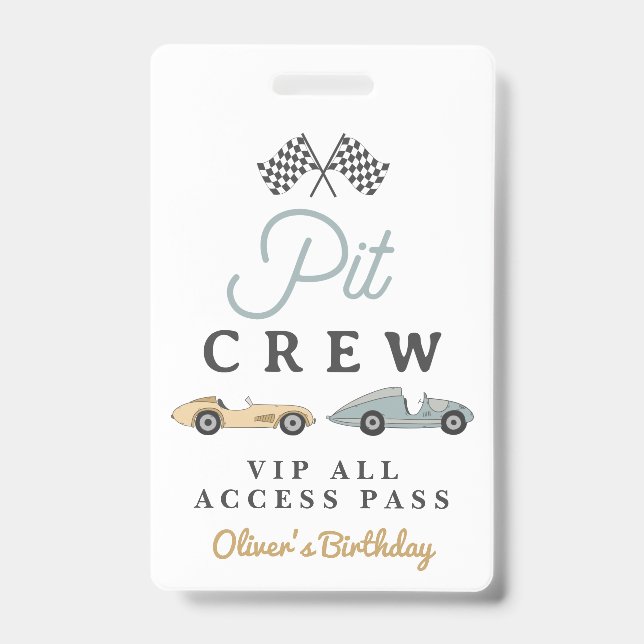 Tarjeta De Identificación Pasado VIP de la Tribuna de Carrera MAVERICK Car B (Anverso)