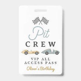 Tarjeta De Identificación Pasado VIP de la Tribuna de Carrera MAVERICK Car B