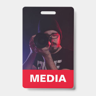 Tarjeta De Identificación Pase de Acceso Total de Medios ID de Foto