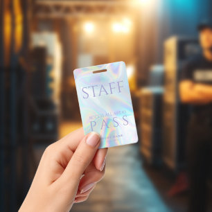 Tarjeta De Identificación Pase de Acceso Total Holográfico de Personal VIP C