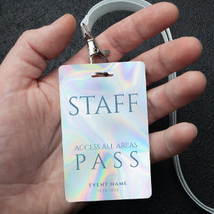 Tarjeta De Identificación Pase de Acceso Total Holográfico para Personal VIP