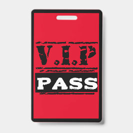 Tarjeta De Identificación Pase de Acceso Total VIP para Fiesta Única de Cump