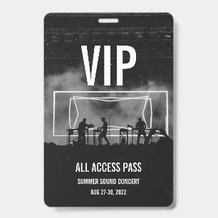 Tarjeta De Identificación Pase de Acceso Total VIP Personalizado Insignia de