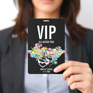 Tarjeta De Identificación Pase de Concierto de Acceso Total VIP